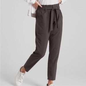 Athleta Skyline Paper Bag Waist Grey Pants Size 4